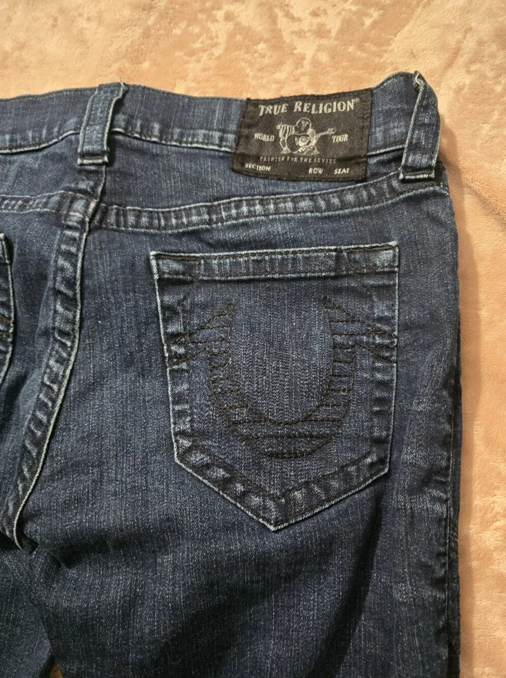 True Religion Rocco Relaxed Skinny Jeans Size 33